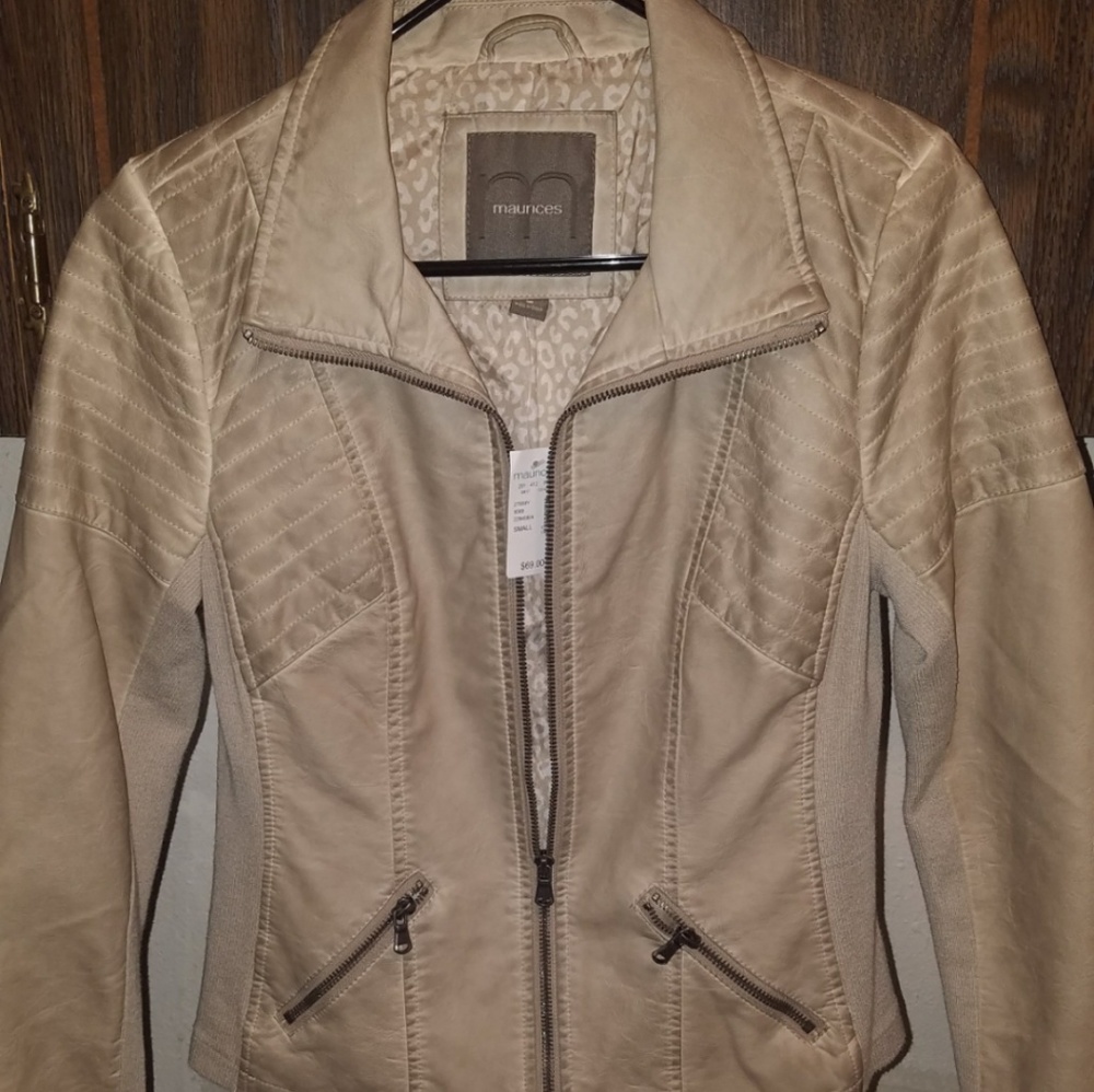 Faux Leather Moto Jacket